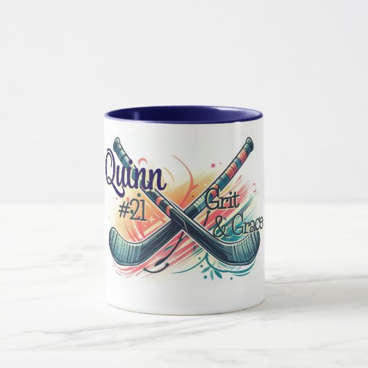 Personalized Hockey Player Mug (Centre)