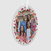 Personalized Holiday Candy Border Photo (devant)