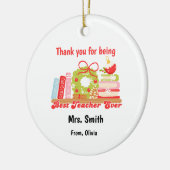 Personalized Holiday Gift for Educators Keramisch Ornament (Links)