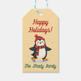 Personalized holiday gift tag cadeaulabel