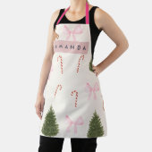 Personalized Holiday Gingerbread & Pink Bow Schort (Insitu)