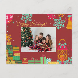 Personalized Holiday Postcard – Add Your Photo Feestdagenkaart