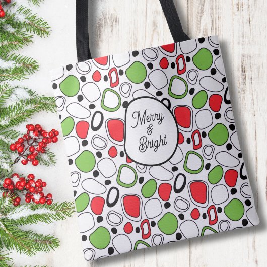 Personalized Holiday Tote Bag – Message & Name