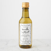 Personalized Homemade Vanilla Extract Doodle Label Wijn Etiket (Voorkant)