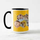 Personalized Honeycomb Family & Pet Photo Mug Mok (Links)