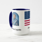 Personalized Honor To Serve The Country Hero Mug (Devant gauche)