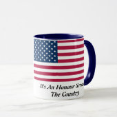 Personalized Honor To Serve The Country Hero Mug Mok (Voorkant rechts)
