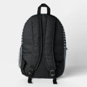 Personalized Horizontal Stripe Backpack Bedrukte Rugzak (Achterkant)