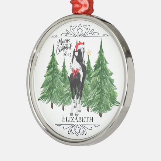 Personalized Horse Christmas Ornament Keepsake (Links)
