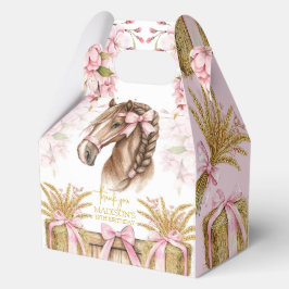 Personalized Horse Gift Girly Blush Pink Bedankdoosjes