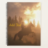 Personalized Horse Photo Equine Sunset Cowboy (Devant)