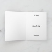 PERSONALIZED Horse Racing Birthday Card Kaart (Binnen)