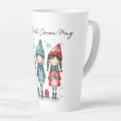 Personalized Hot Cocoa Mug with winter children (Angle droit)