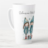 Personalized Hot Cocoa Mug with winter children (Angle gauche)