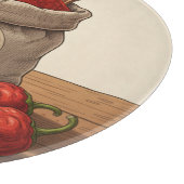 Personalized Hungarian Kalocsai Paprika Snijplank (Hoek)