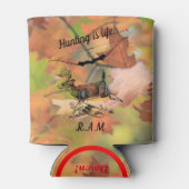 Personalized Hunting is Life Buck and Archery Bow Blikjeskoeler (Achterkant)