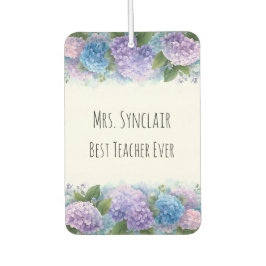 Personalized Hydrangea Teacher Thank You Luchtverfrisser