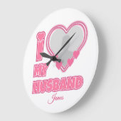 Personalized I Love My Husband – Add Photo & Name Grote Klok (Hoek)