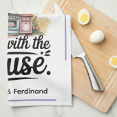 Personalized I only have a kitchen.... Theedoek (Quarter Fold)