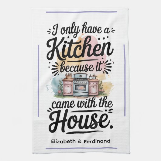 Personalized I only have a kitchen.... Theedoek (Verticaal)