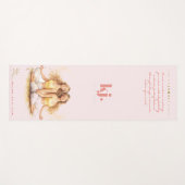 Personalized Illustrated Gemini Zodiac Quote Yogamat (Voorkant (horizontaal))