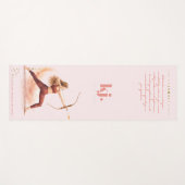 Personalized Illustrated Sagittarius Zodiac Quote Yogamat (Voorkant (horizontaal))