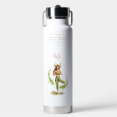 Personalized Illustrated Taurus Zodiac Quote Waterfles (Voorkant)