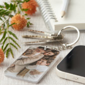 Personalized image keychain, Personalized text Sleutelhanger (Voorkant Rechts)
