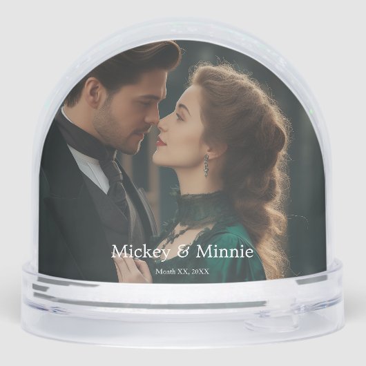 Personalized In Loving Memory Photo Snow Globe Sneeuwbol (Achterkant)