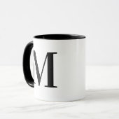 Personalized initial M Mug Monogrammed Gift (Devant gauche)