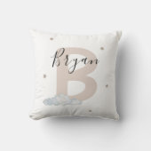 Personalized Initial Pillow for Boys Custom Name Kussen (Voorkant)