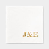 Personalized Initials Monogram Wedding Reception (Recto)
