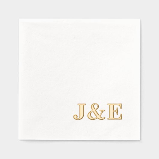 Personalized Initials Monogram Wedding Reception (Recto)
