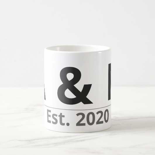 Personalized Initials Mug – Custom Letters & Year  (Centre)
