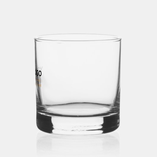 Personalized Inline Logo and Text Simple Glasses Whisky Glas (Links)