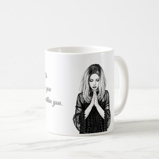 Personalized Inspirational Quote Mug (Devant droit)