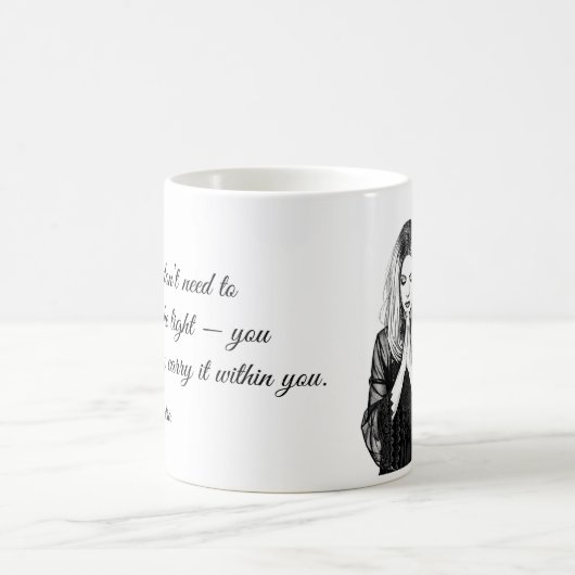 Personalized Inspirational Quote Mug (Centre)