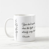 Personalized Inspirational Quote Mug (Gauche)