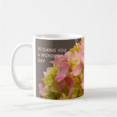 Personalized Inspirational Spring Hydrangea Flower Koffiemok (Links)