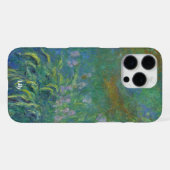 Personalized Irises by Claude Monet iPhone Hoesje (Achterkant horizontaal)