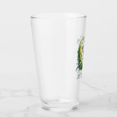 Personalized Irish Botanical Shamrock Pint Glass Glas (Rechts)