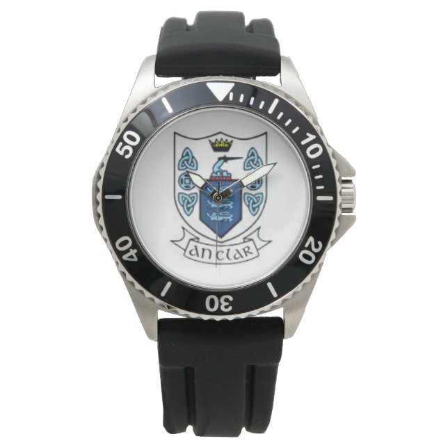 Personalized Irish County Mannen Watches Co. Clare Horloge (Voorkant)