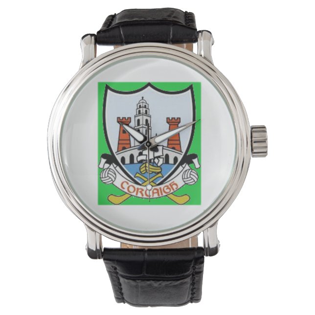 Personalized Irish County Mannen Watches Co.Cork. Horloge (Voorkant)