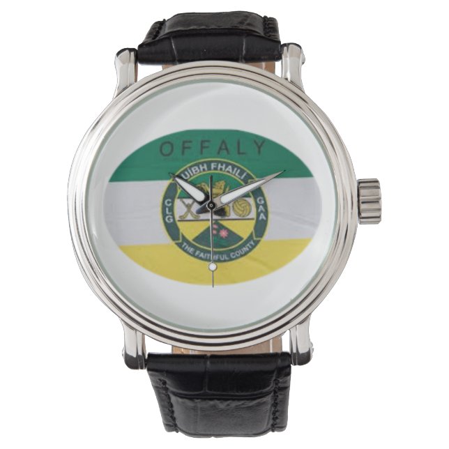 Personalized Irish County Mannen Watches Co.Offaly Horloge (Voorkant)