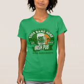 Personalized Irish Pub | Comical St Patrick's Day T-shirt (Voorkant)