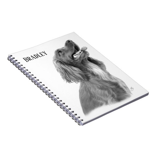 Personalized Irish Setter Notitieboek (Rechterzijde)