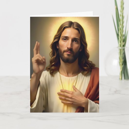 Personalized Jesus 2 Christmas Card Kaart (Voorkant)