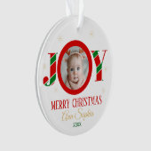 Personalized Joy Christmas Photo (devant)