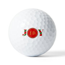 Personalized Joy GOLFMAS Christmas Golf Ball 