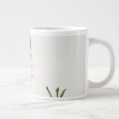 Personalized Ju Lian Design Floral Butterfly Mug Extra Grote Beker (Rechts)